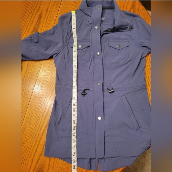 L.L. Bean Women's Luna Softshell Rain Jacket Utility Cinched Waist Blue Size XS - Picture 12 of 15